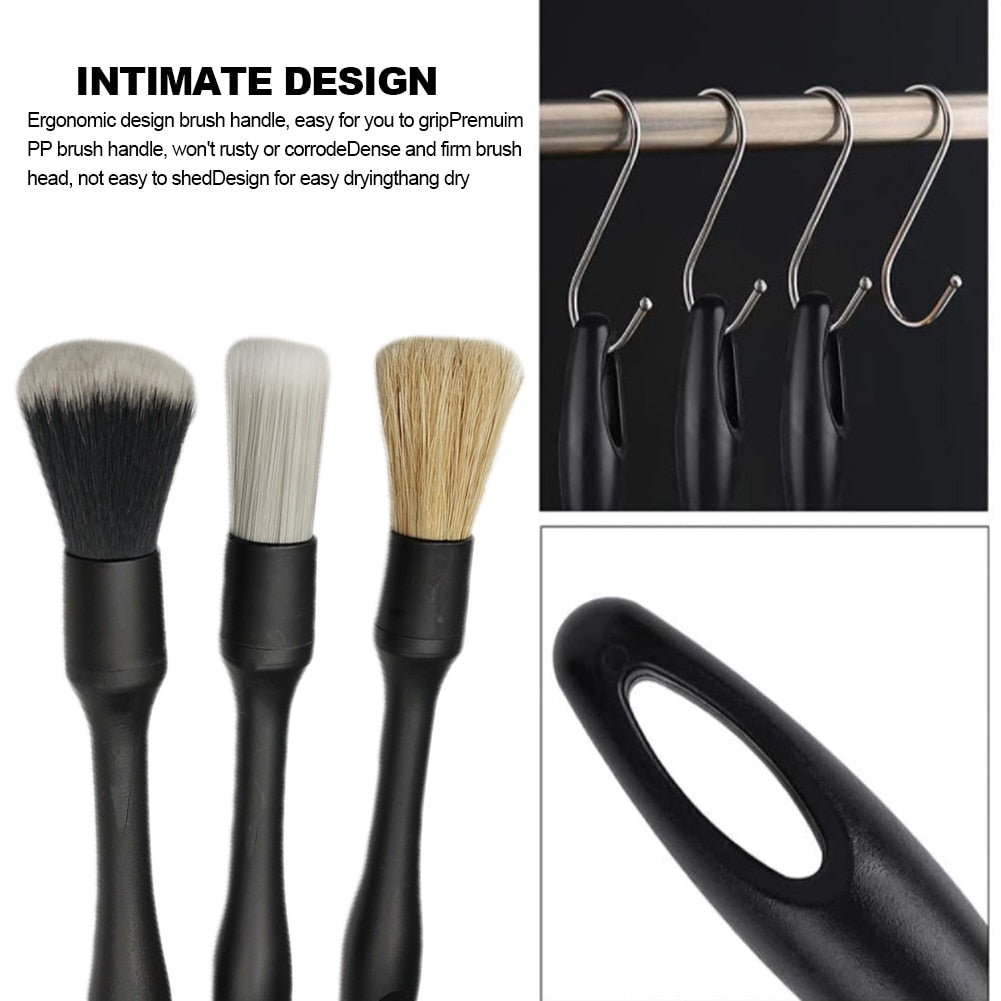 3PC Detailing Brush Set